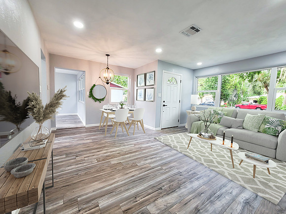 Livingroom virtual stagging